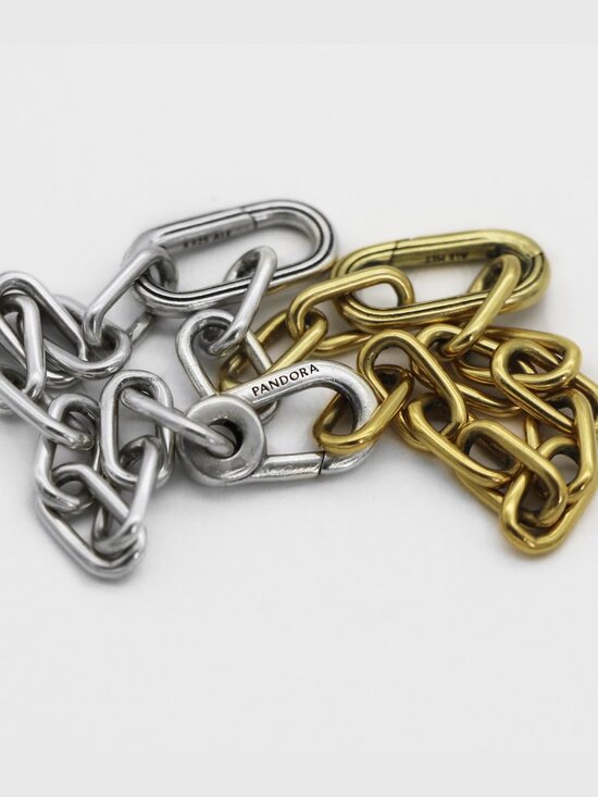 Pandora ME Link Chain Bracelet two-tone sterling silver 14k gold Bracelet